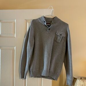 Tommy Hilfiger Grey Botton up Sweater. Men’s Large 16/18.